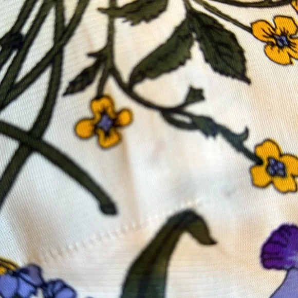 Andrea Gayle vintage flowered shirt dress, size small - Picture 5 of 5